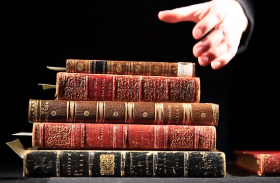 Fore-edge painted books from our Library and Archives.