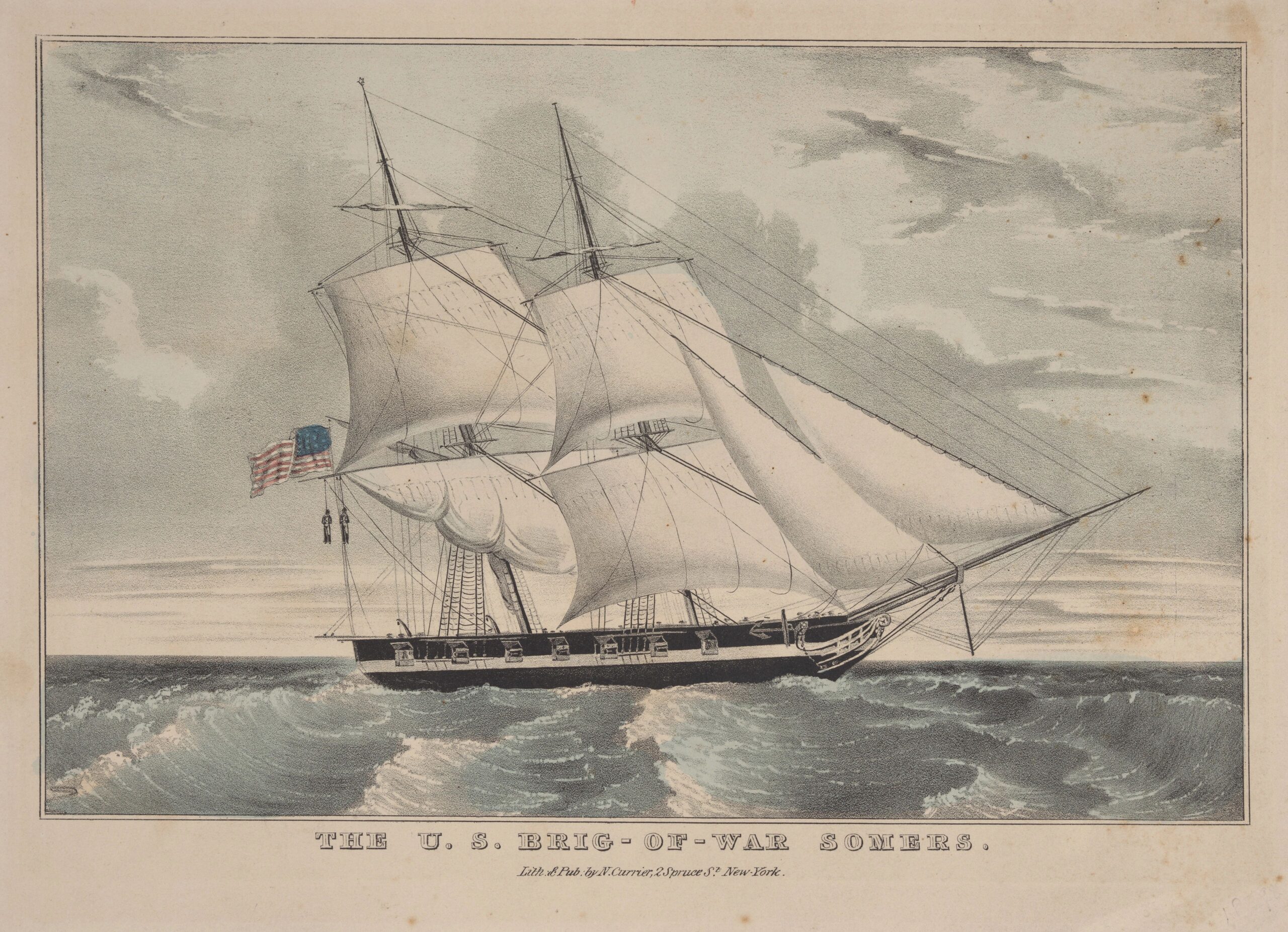 “US Brig of War Somers," ca. 1842-1850.