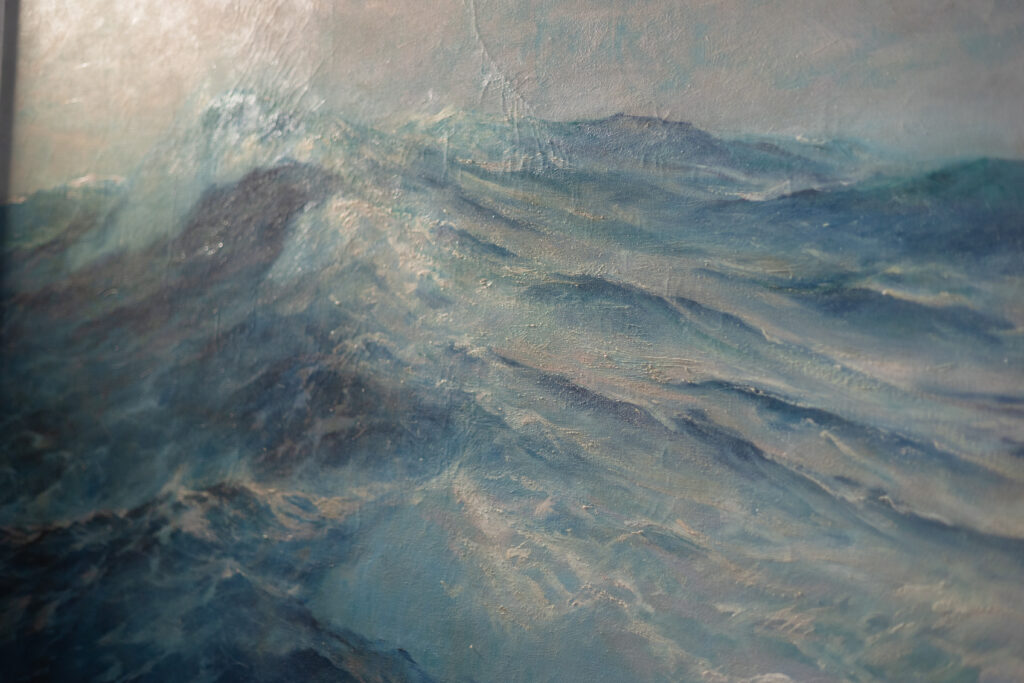 Detail of the wave in The Wild Gulf Stream by Frank Vining Smith