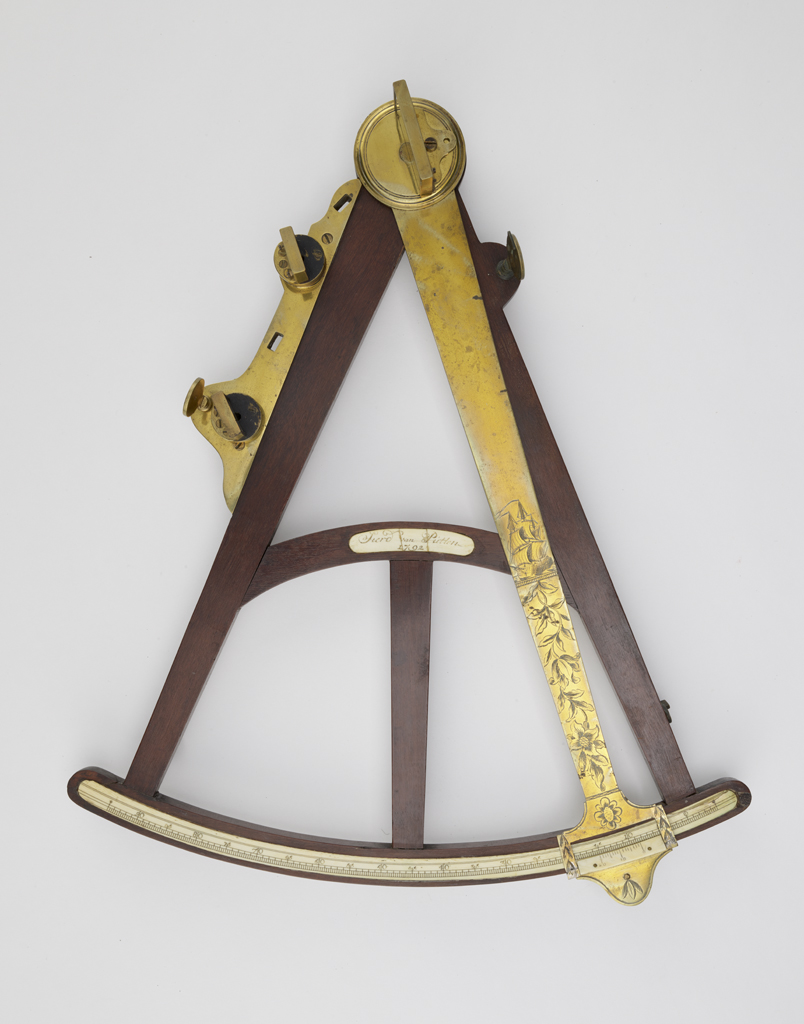 Octant, possibly English, in rosewood or mahogany, maker unknown, 1792.