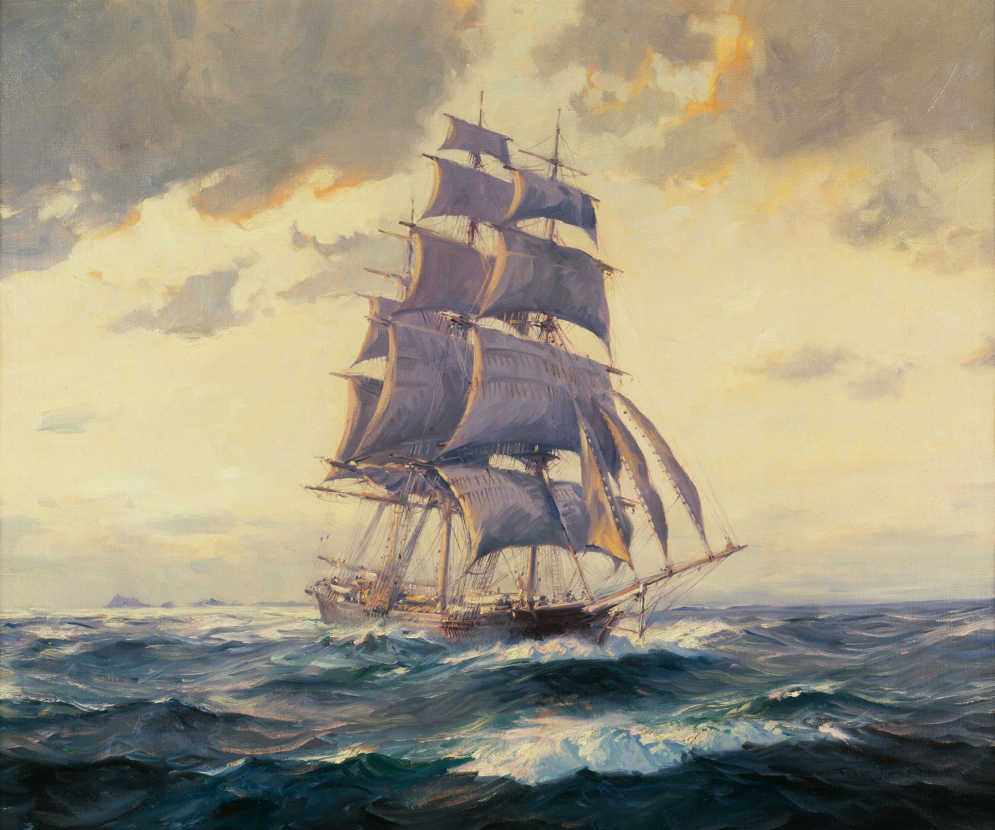 Sea Witch off Cape Horn by Frank Vining Smith