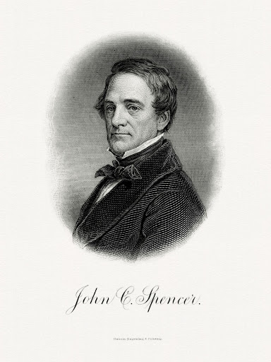 Secretary of Treasury John Canfield Spencer.