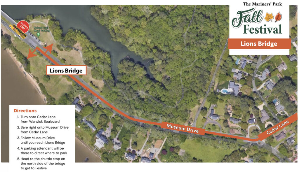 Google map of Lions Bridge parking