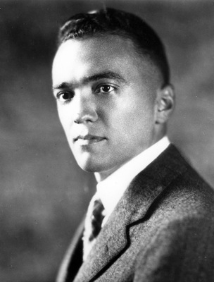 Black and white image of J. Edgar Hoover.