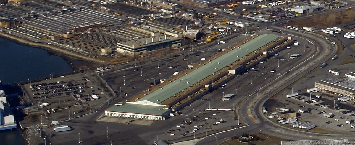 The current Fulton Fish Market in the Bronx.