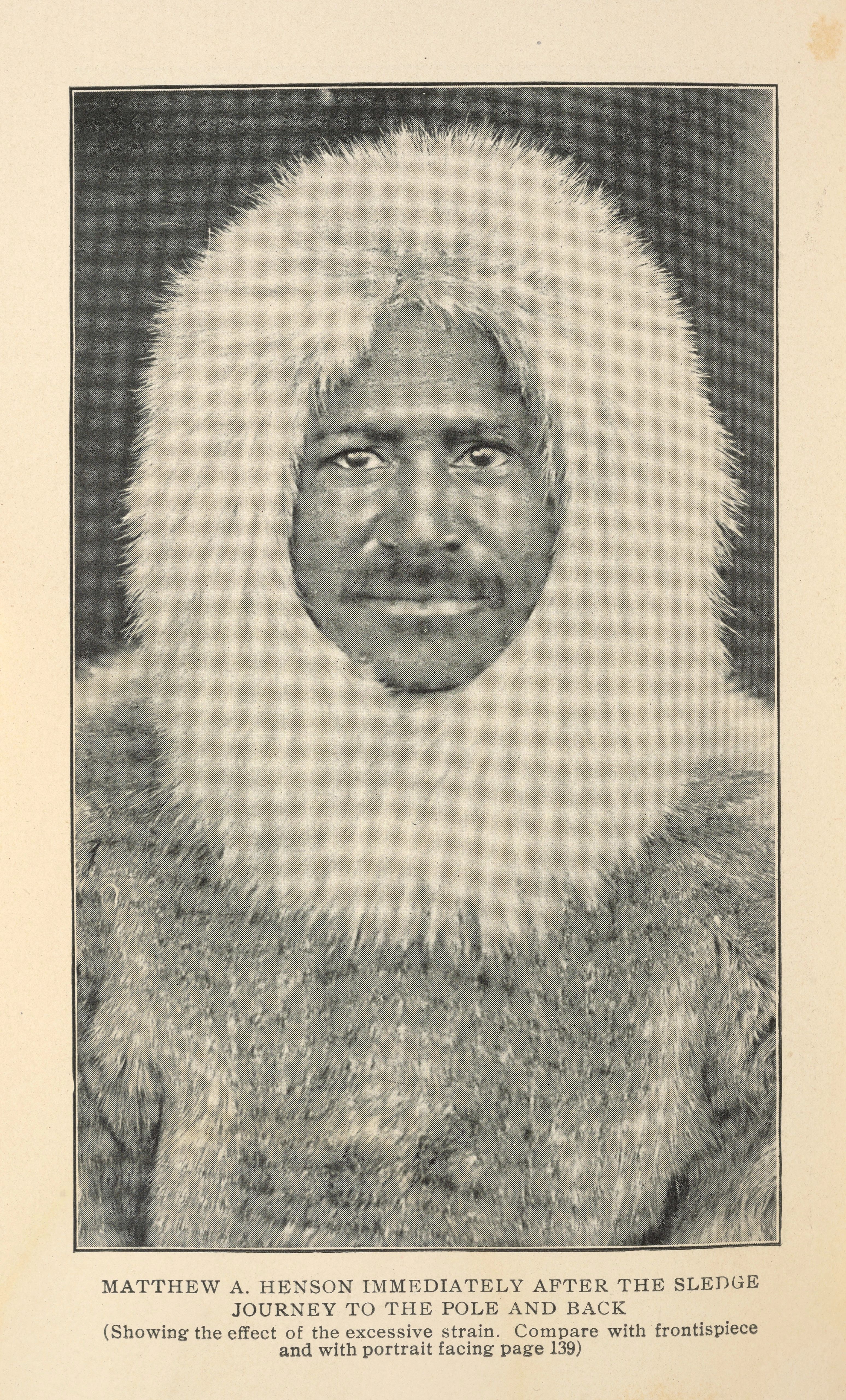 Henson wearing his Arctic furs.