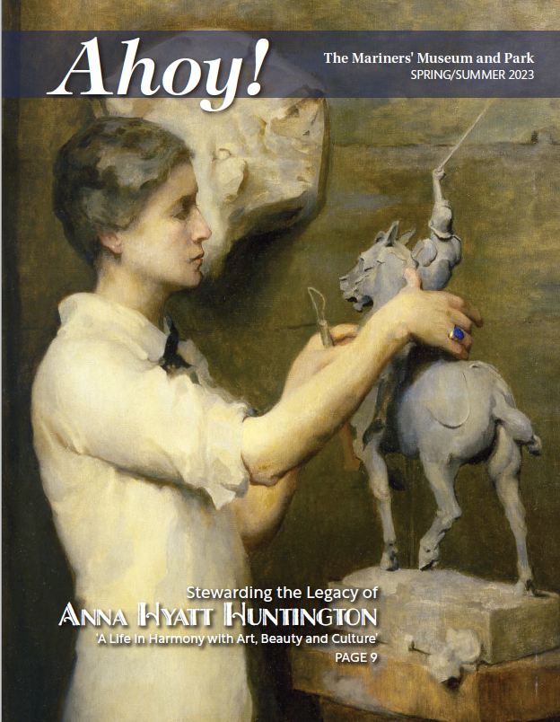 Cover of Ahoy Magazine - Anna Hyatt Huntington painting