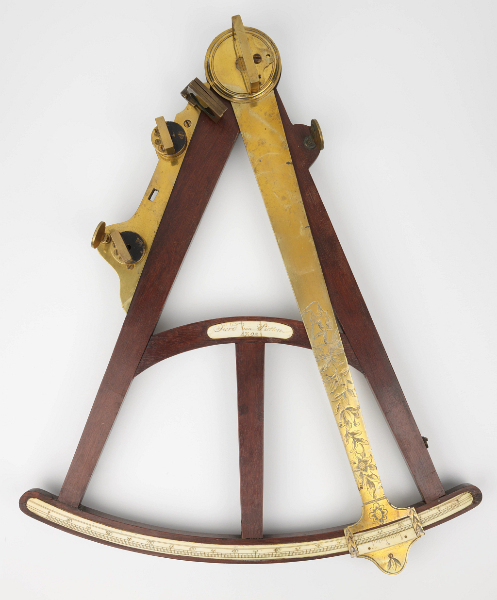 Octant, made in England around 1770.