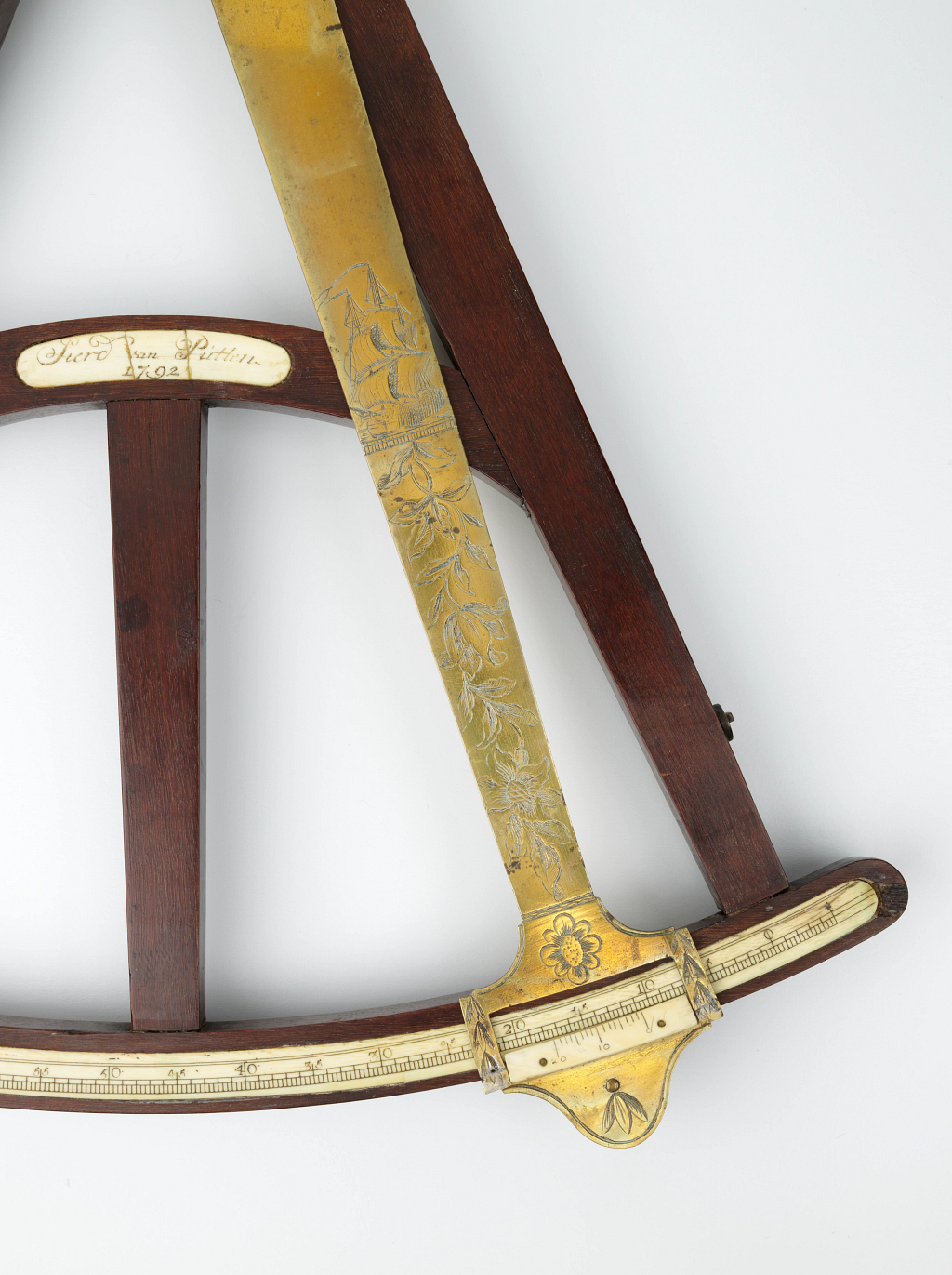 Decorative index arm.