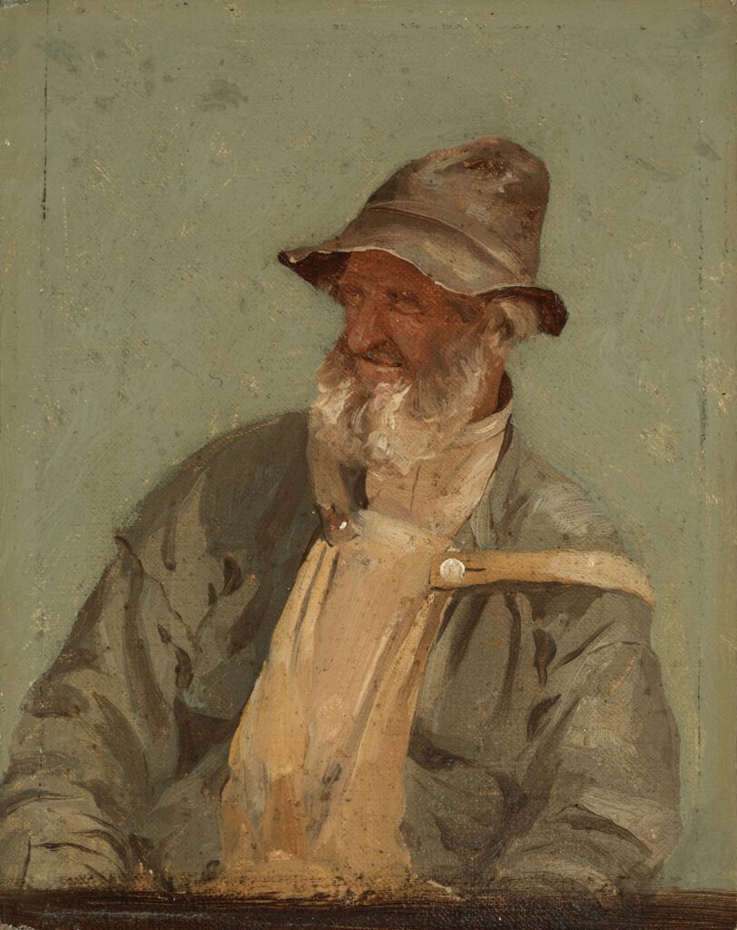 Painting of a fisherman