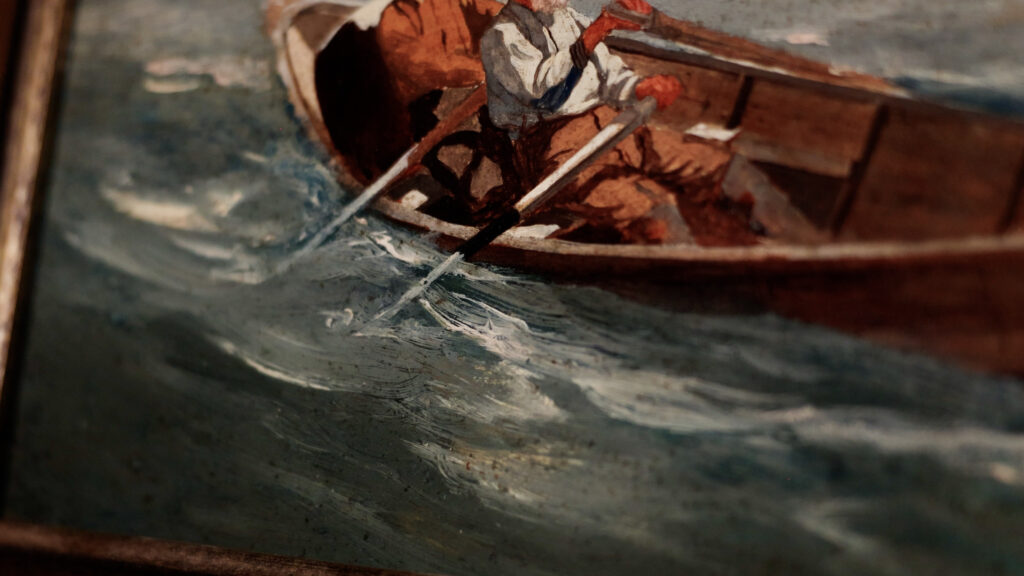 Detail of Fishermen in a Dory
