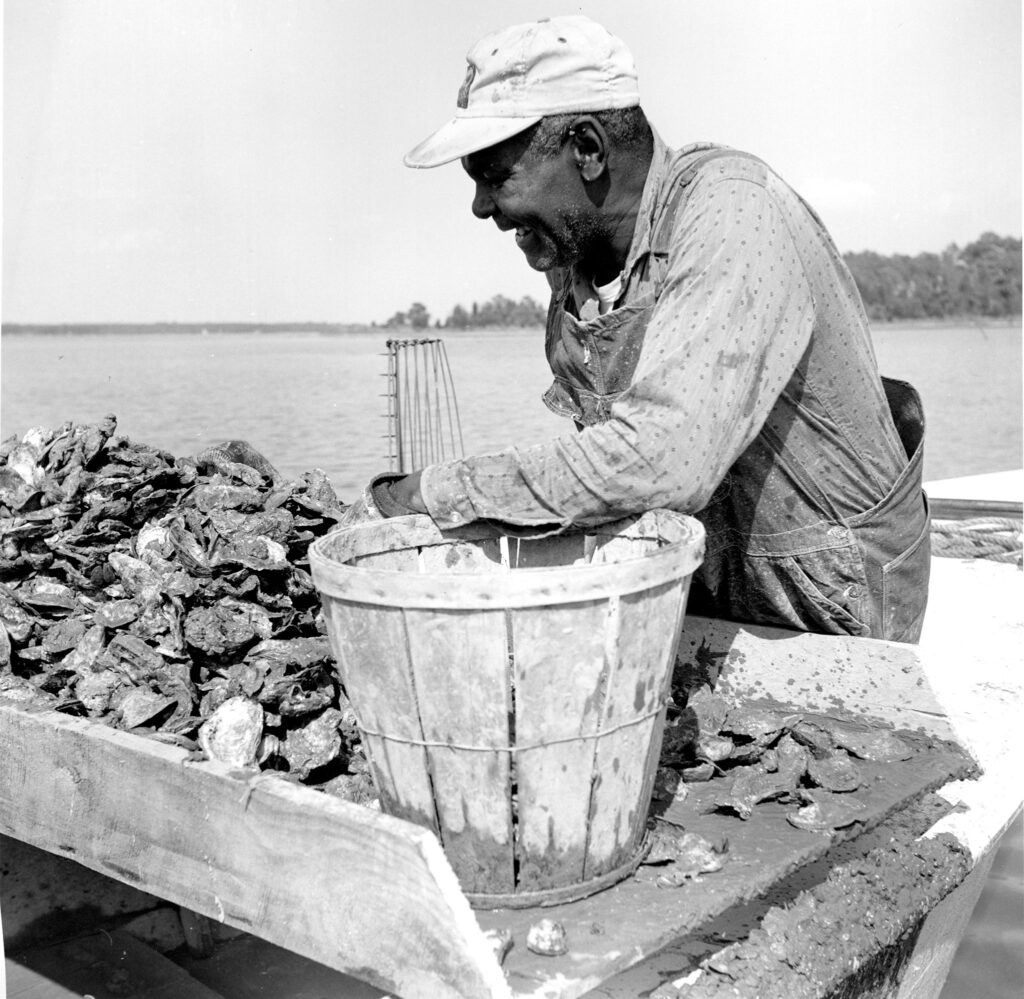 Oysterman with Harvest, John Frye, ca 1950.