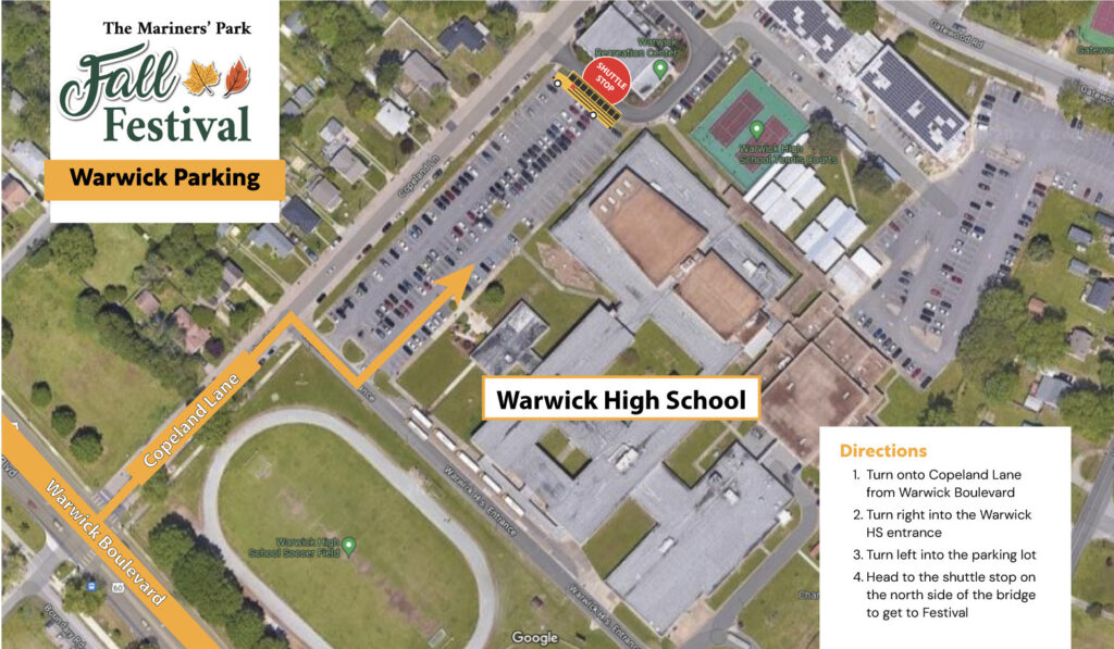 Google map of Warwick High School Parking