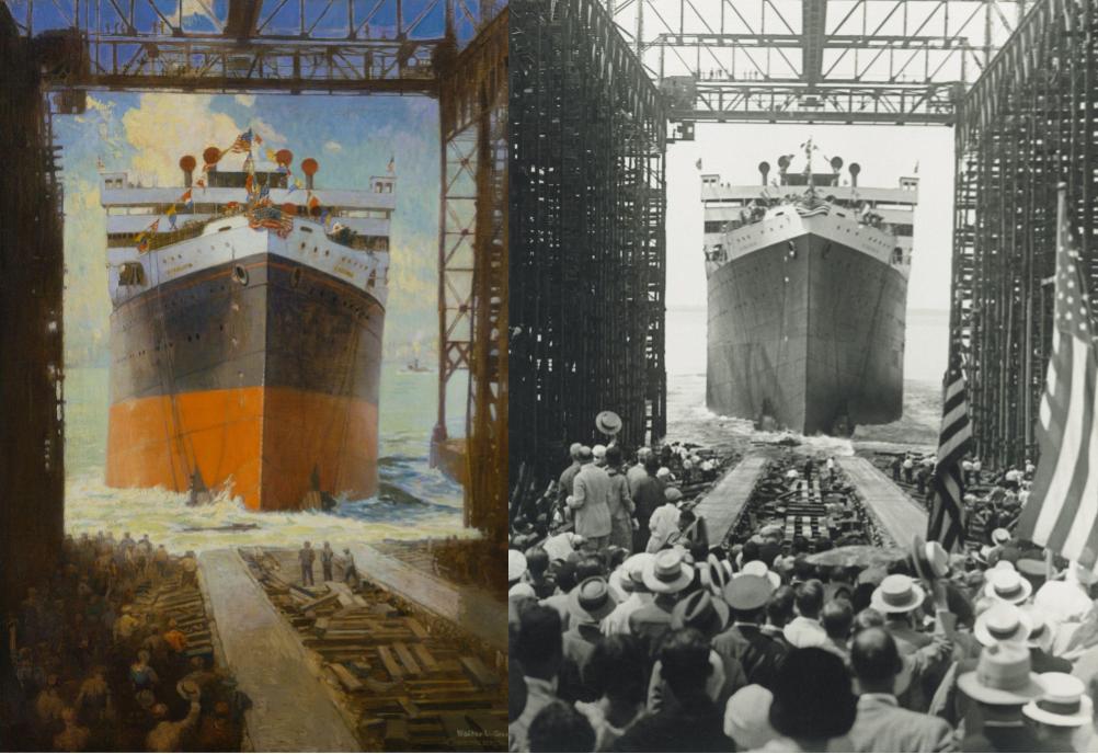 Launching of the VA painting.