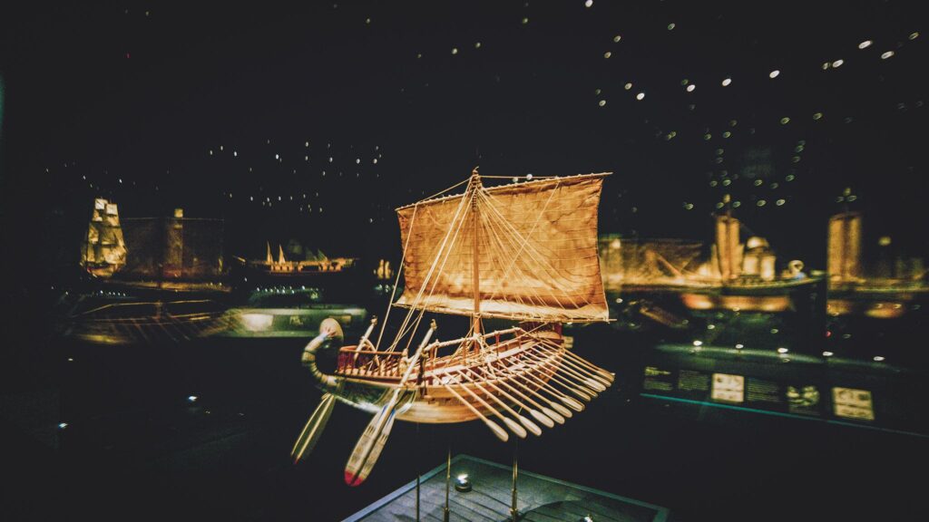 ship model of an Egyptian Seagoing Vessel