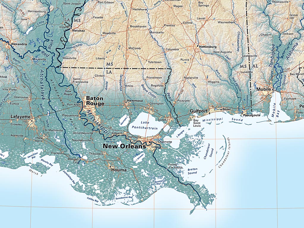 gulf coast map