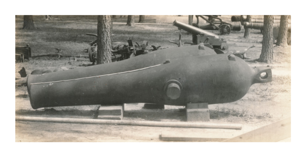 black and white image of a Dahlgren Cannon.