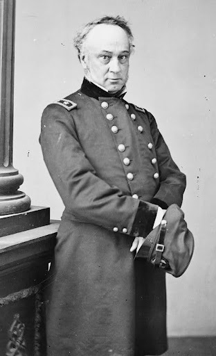 Black and white photo of Henry W. Halleck in uniform.
